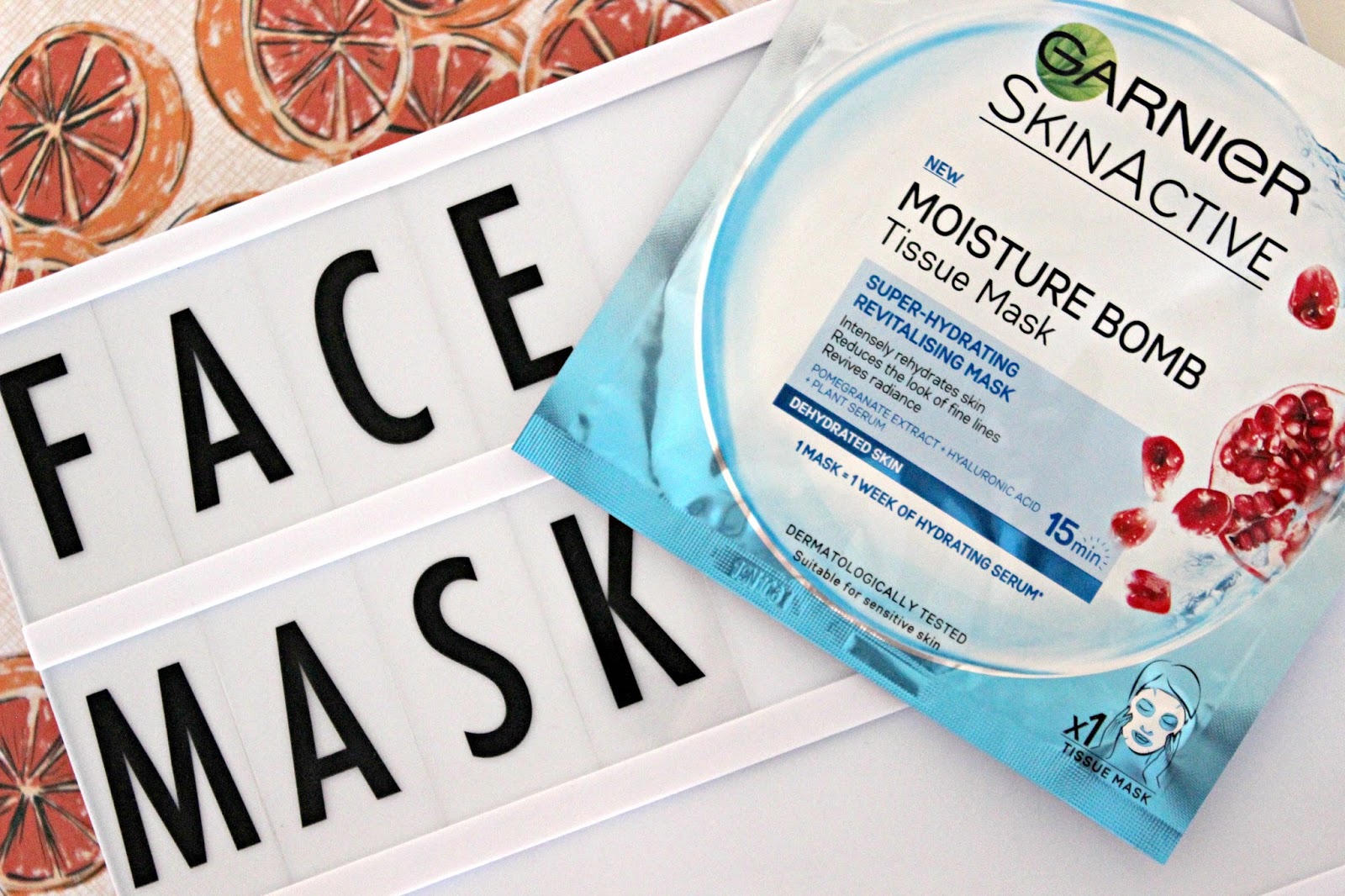 GARNIER MOISTURE BOMB TISSUE FACE MASK SHALLOWWONDERLAND