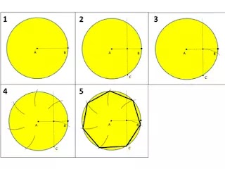 Cara membuat Heptagon dan Octagon Segi tujuh dan segi delapan.