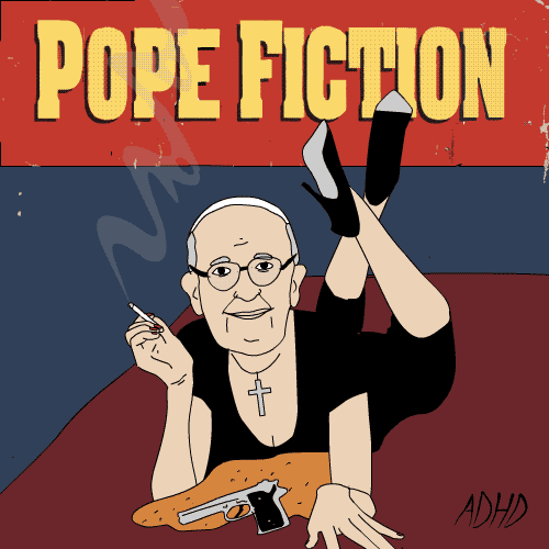Funny Pope Fiction Catholic Gif Picture