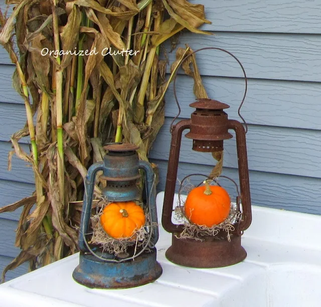 Vintage Rustic Fall Lanterns