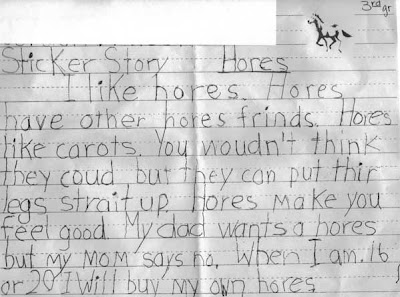 children's story about horses - hores