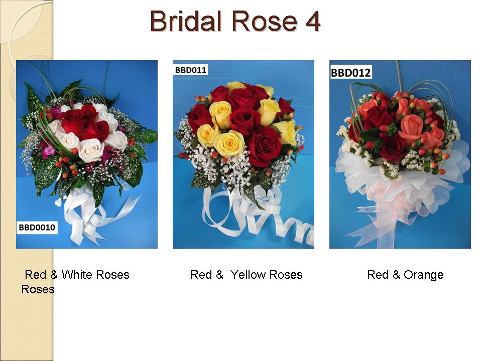 Bedok Flower Shop's Online Wedding Bridal Bouquets Rose
