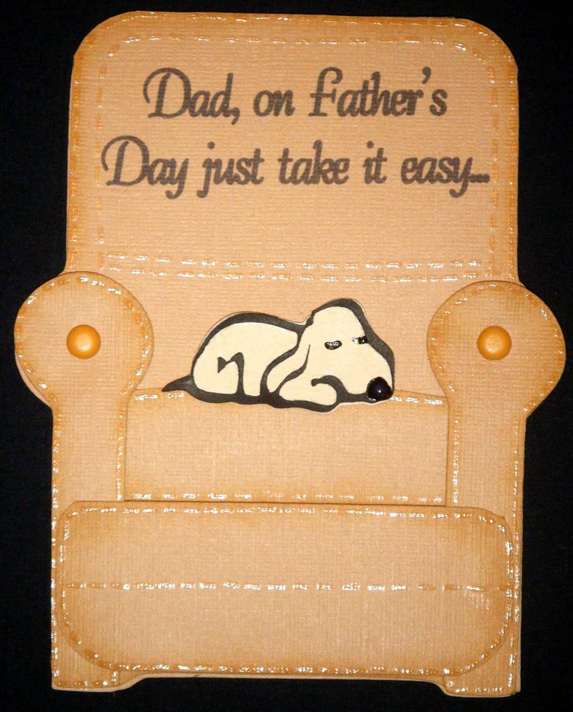 Cards by CG Father's Day Recliner Card