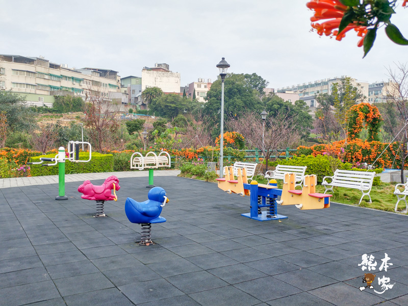 鶯歌永吉公園IG網美景點|炮仗花、櫻花齊登場還有3D立體彩繪步道