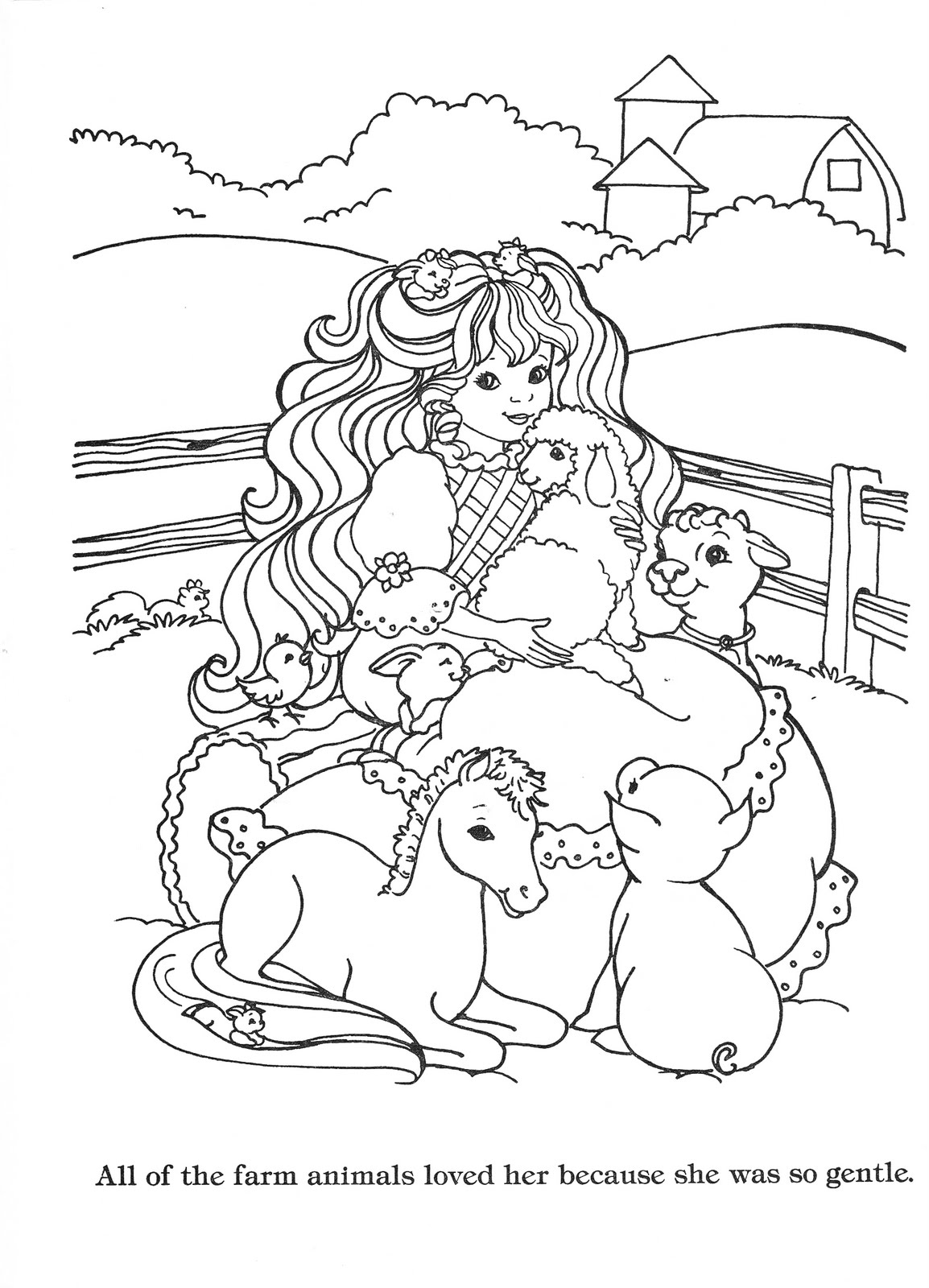 Lady Lovely Locks Coloring Book