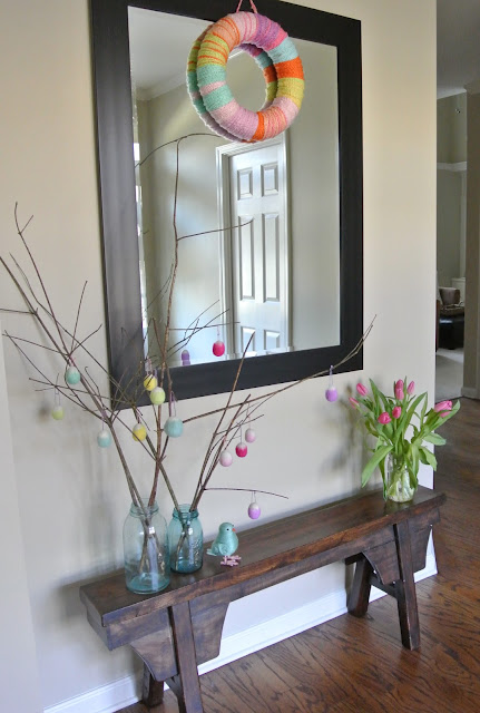 spring entryway decoration