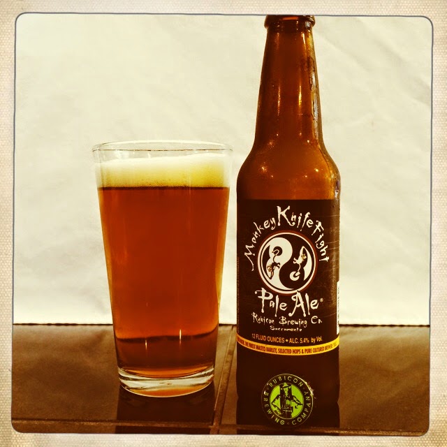 NorCal Beer Blog Rubicon Brewing Company Monkey Knife Fight Pale Ale