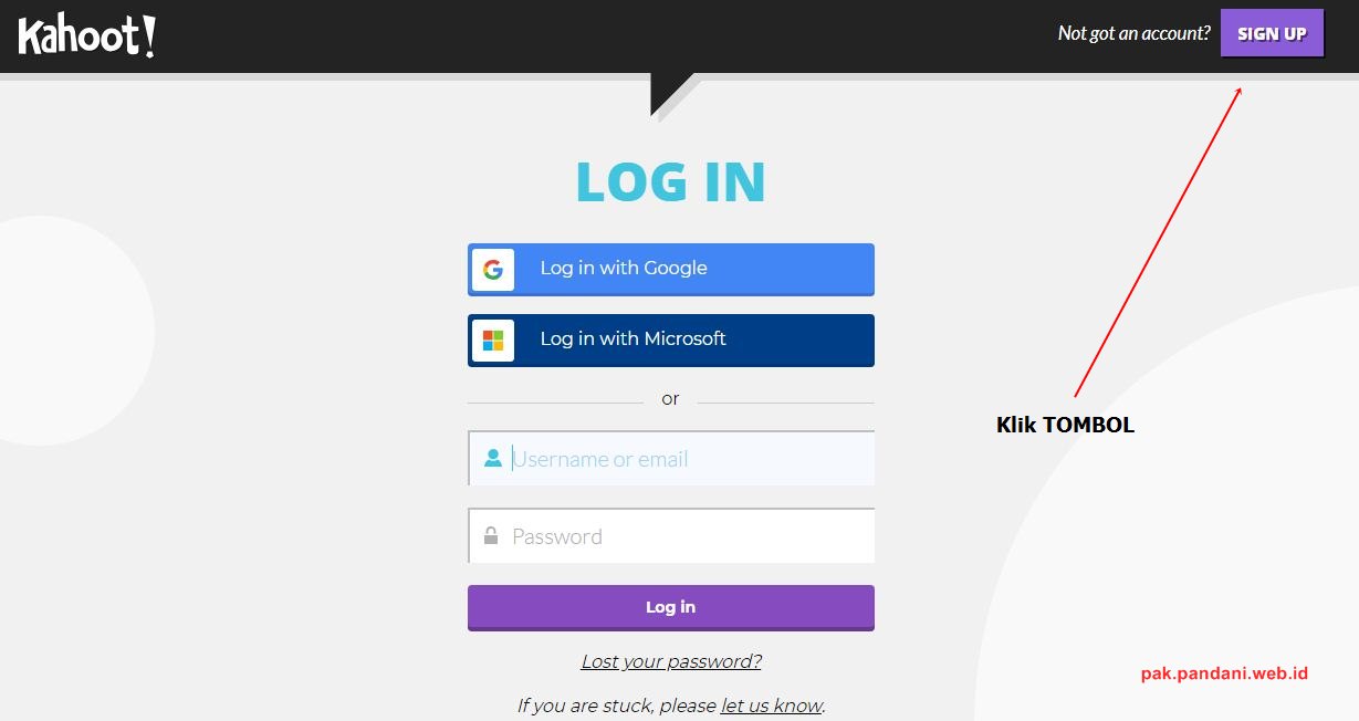 Cara Membuat Akun Kahoot Untuk Guru Blog Pak Pandani Idam qudratulohseptember 12th, 2019, 5:40 amtidak ada komentar 1088 views. cara membuat akun kahoot untuk guru