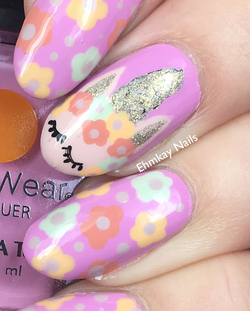 ehmkay nails unicorn nail art