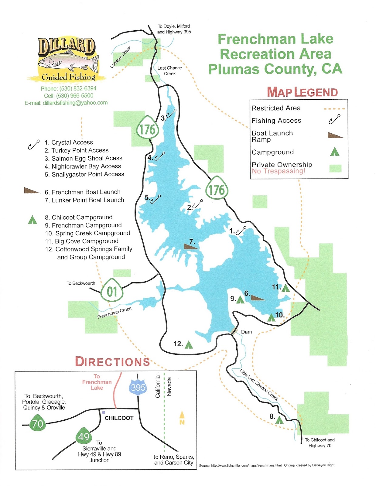 Frenchman Lake Campground Map