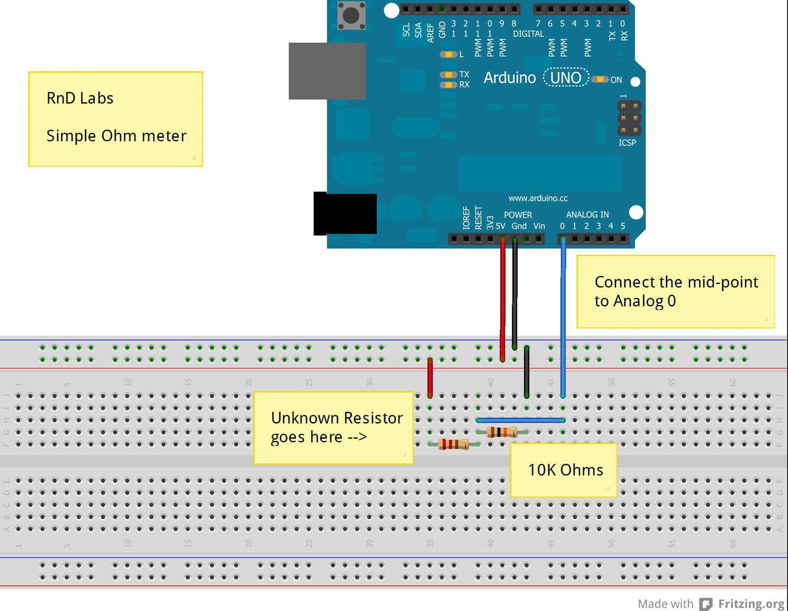 Ham Radio MIPL: Ardunio - Silly Ohm Meter