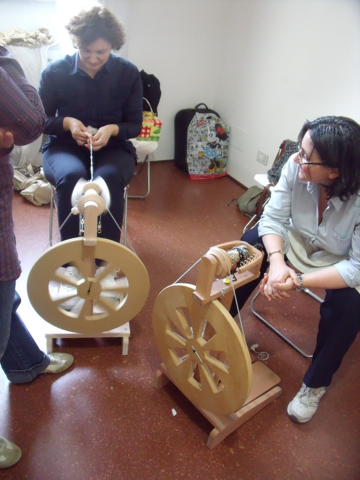Perfect weather for spinning and knitting Beginners Spinning