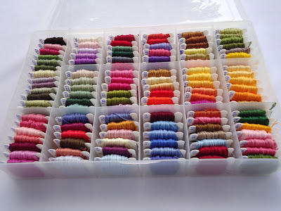 Stitch of Love: Organizing embroidery threads