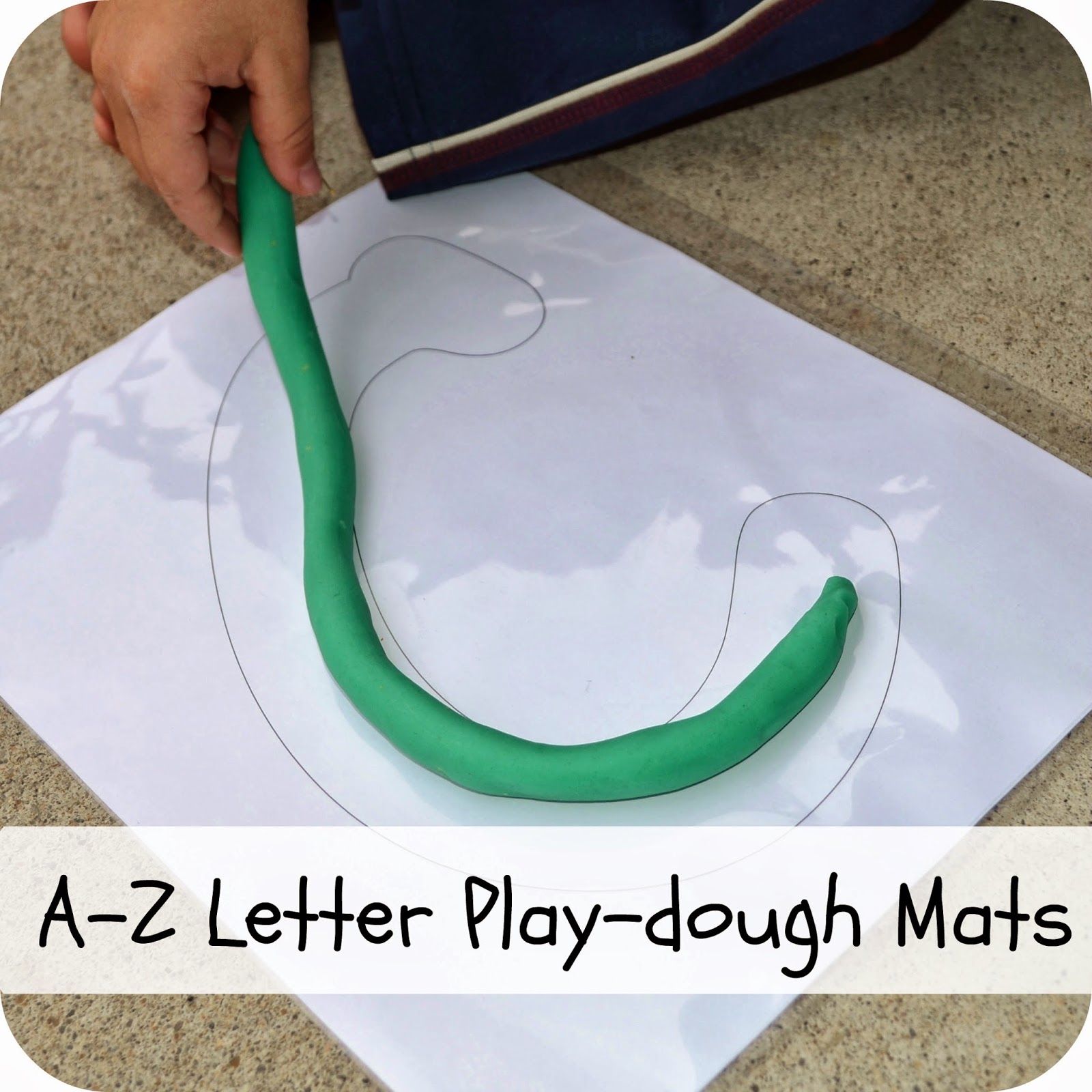 A-Z play-dough mats