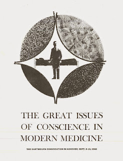 A flyer for "The Great Issues of Conscience in Modern Medicine."