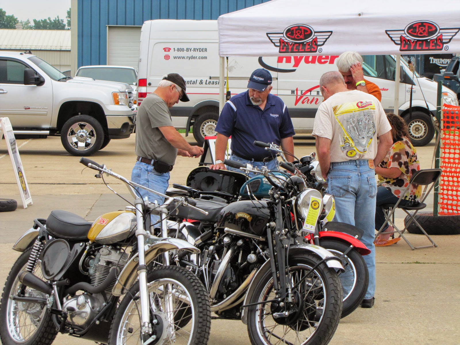 vintage motorcycle rally