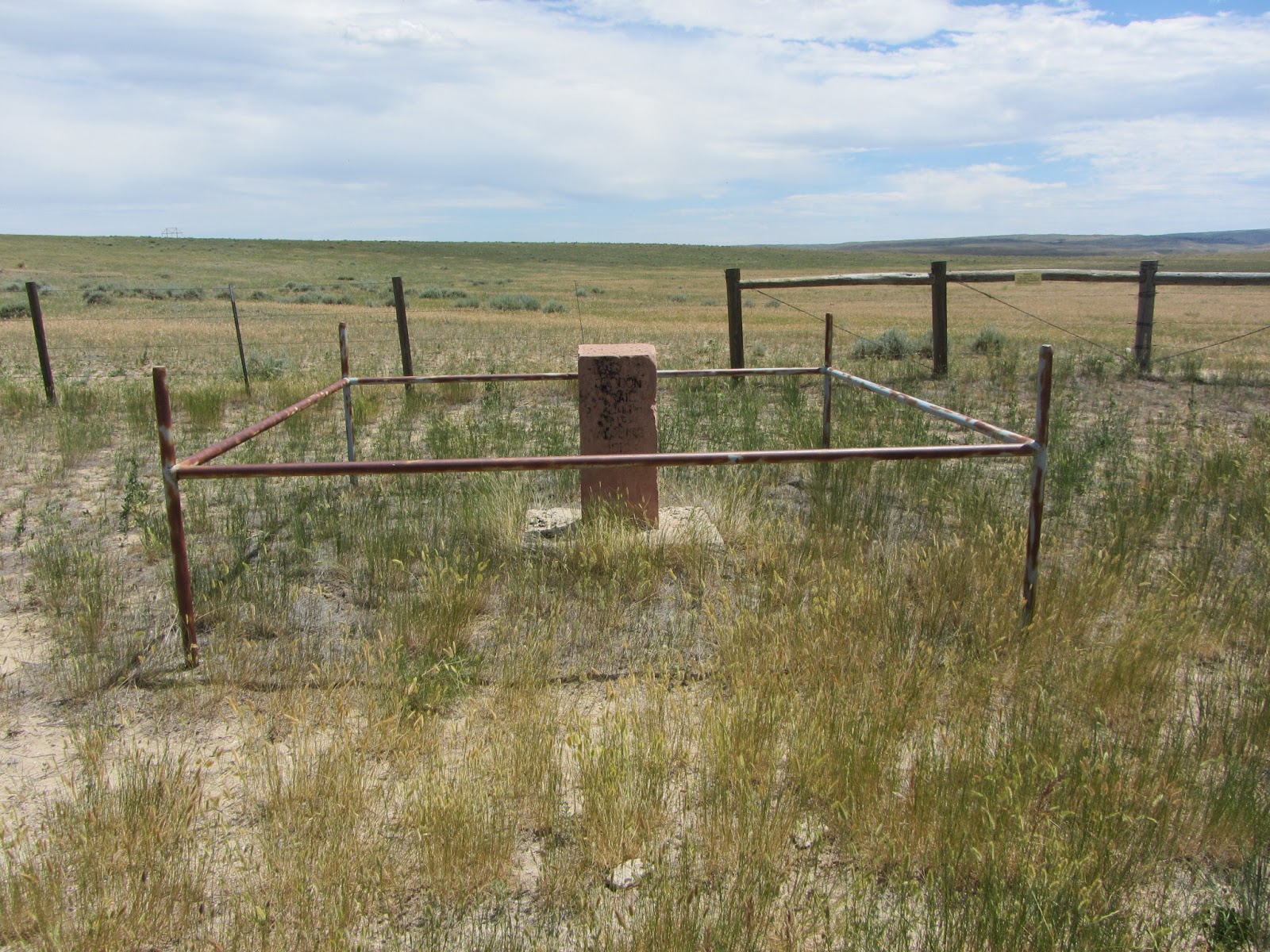 Some Gave All: Oregon Trail Marker, South of Douglas Wyoming