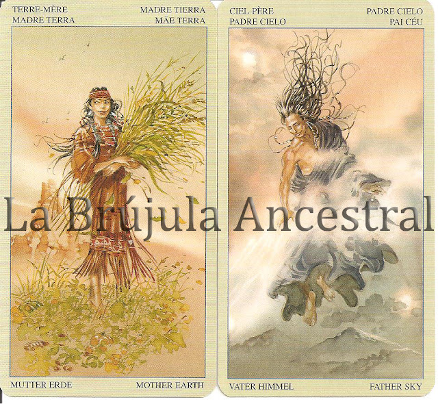Madre Tierra - Padre Cielo del Tarot de los Nativos Americanos Madre Tierra - Padre Cielo del Tarot de los Nativos Americanos