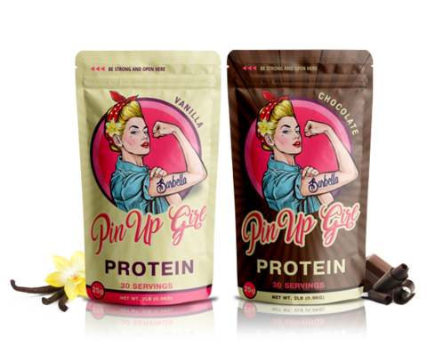 Pinup protein protein powder for strong women