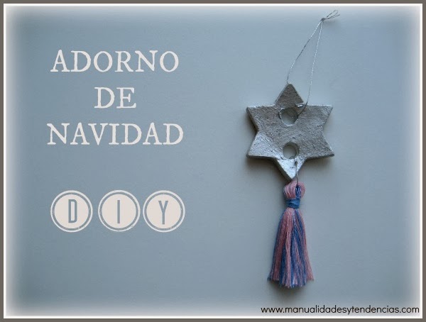 adorno de navidad con forma de estrella hecho a mano / Christmas ornament DIY / déco de Noël fait maison