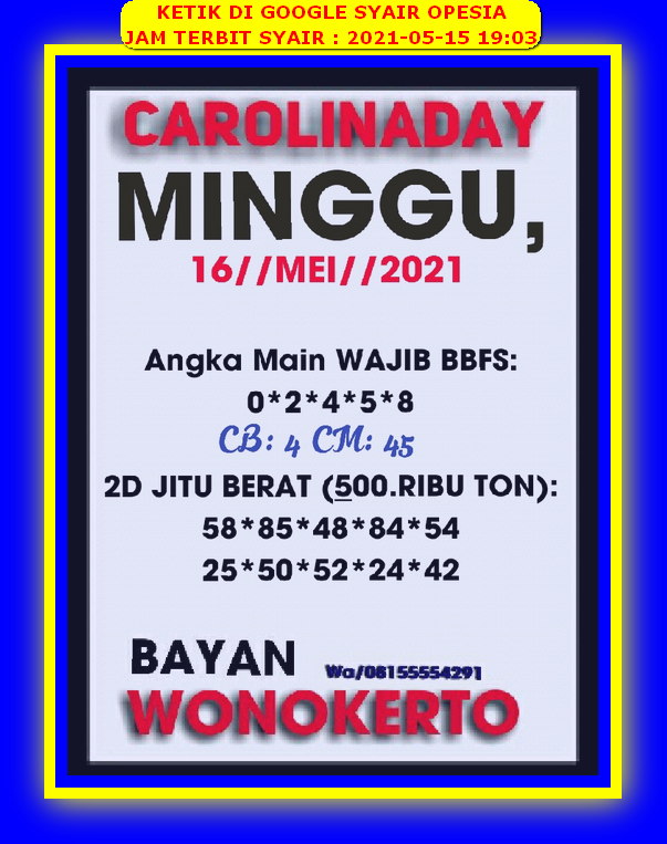 Prediksi Togel Hk Sabtu 15 Mei 2021 Kodal Prediksi