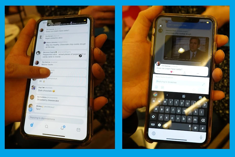 Twitter’s upcoming conversation interface looks like a colorful mess