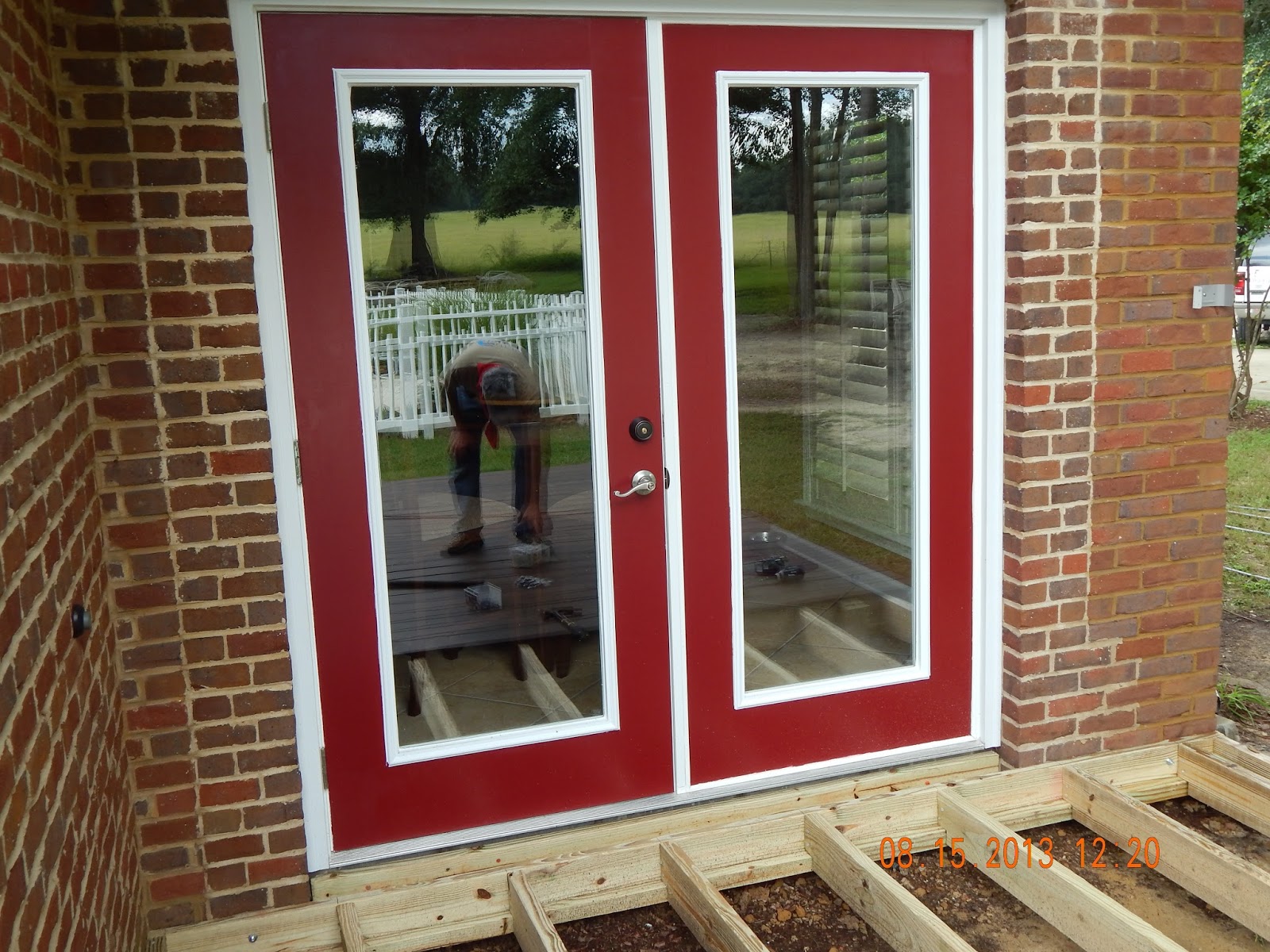 Fisher Remodelers Exterior French doors.