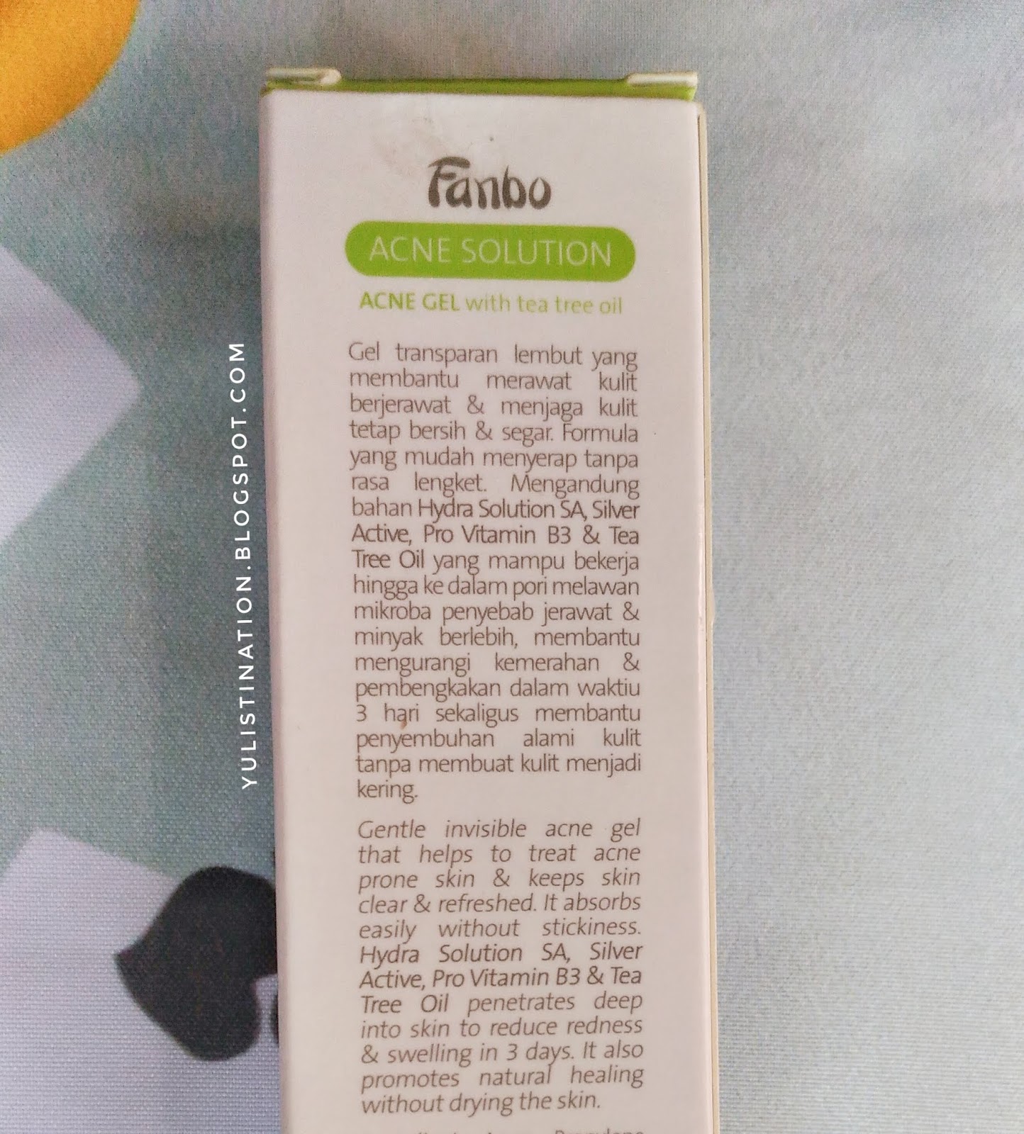 fanbo acne solution moisturizer gel
