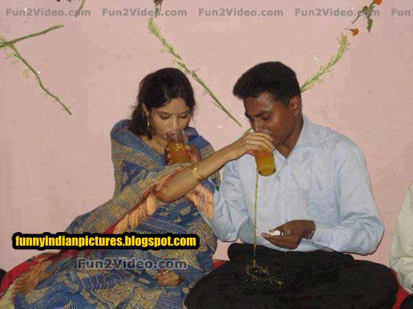Funny Married Indian Couple Pics