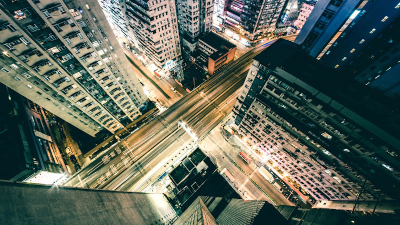 Urban Night in Hong Kong