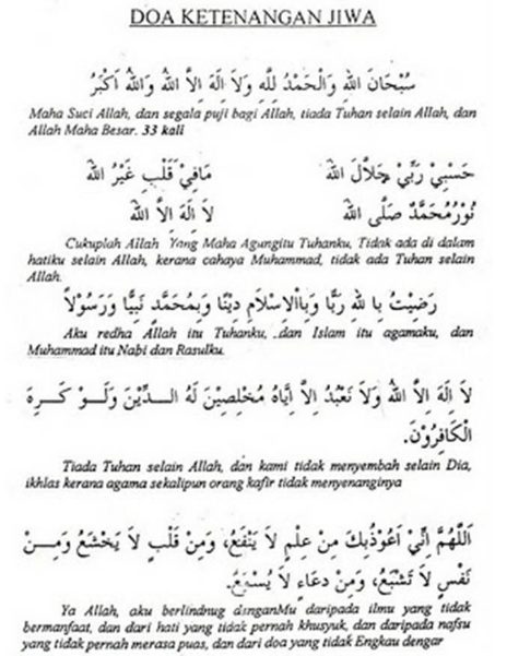 Doa Penyakit Jiwa Kata Kata Cinta