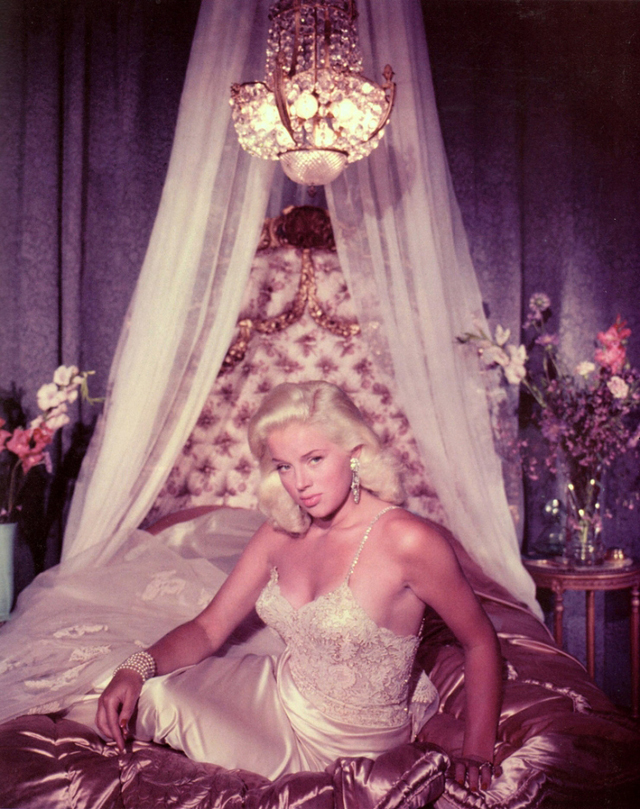 Fascinating Historical Picture of Slim Aarons with Diana Dors in 1955 