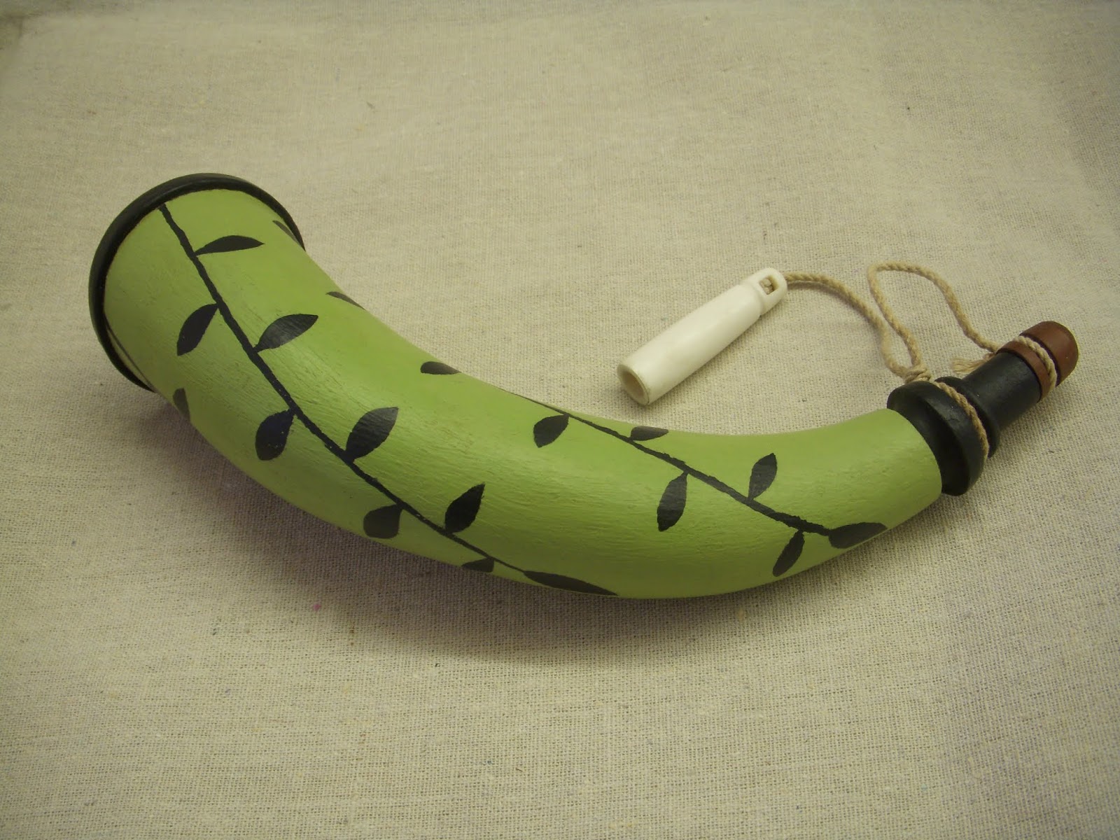 Contemporary Makers Powder Horn and Powder Measure by Greg