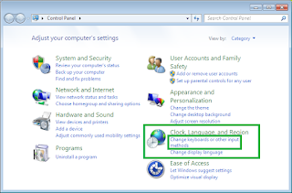 Install Font Arab dan Setting Bahasa Arab di Windows 7