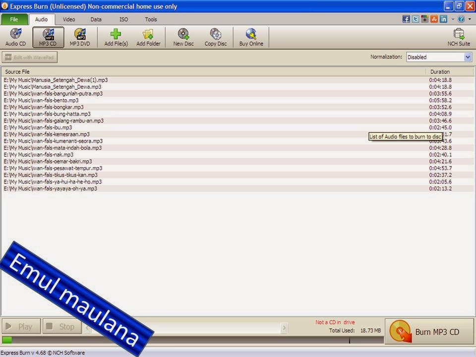 Cara menginstal dan menggunakan expres burn/burning express Cara