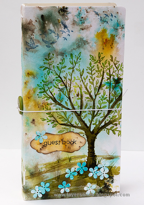 Layers of ink - DIY Guestbook Tutorial by Anna-Karin Evaldsson Layers of ink - DIY Guestbook Tutorial by Anna-Karin Evaldsson with Eileen Hull Sizzix Journal die
