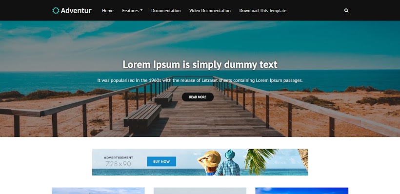 Adventur Free Blogger Template