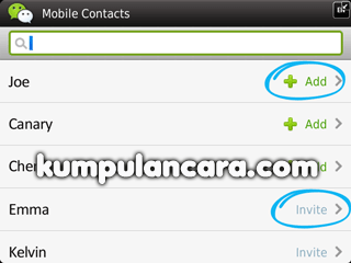 WeChat Cara tambah teman Mobile contacts WeChat Cara tambah teman Mobile contacts