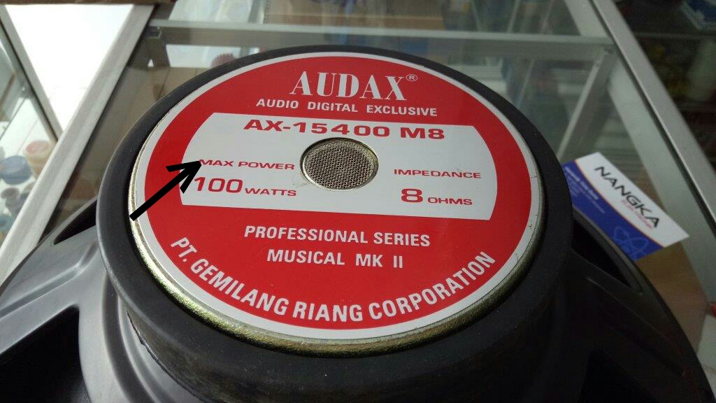 Arti Dari Tulisan Maxsimal Power Pada Belakang Speaker Haza Musik