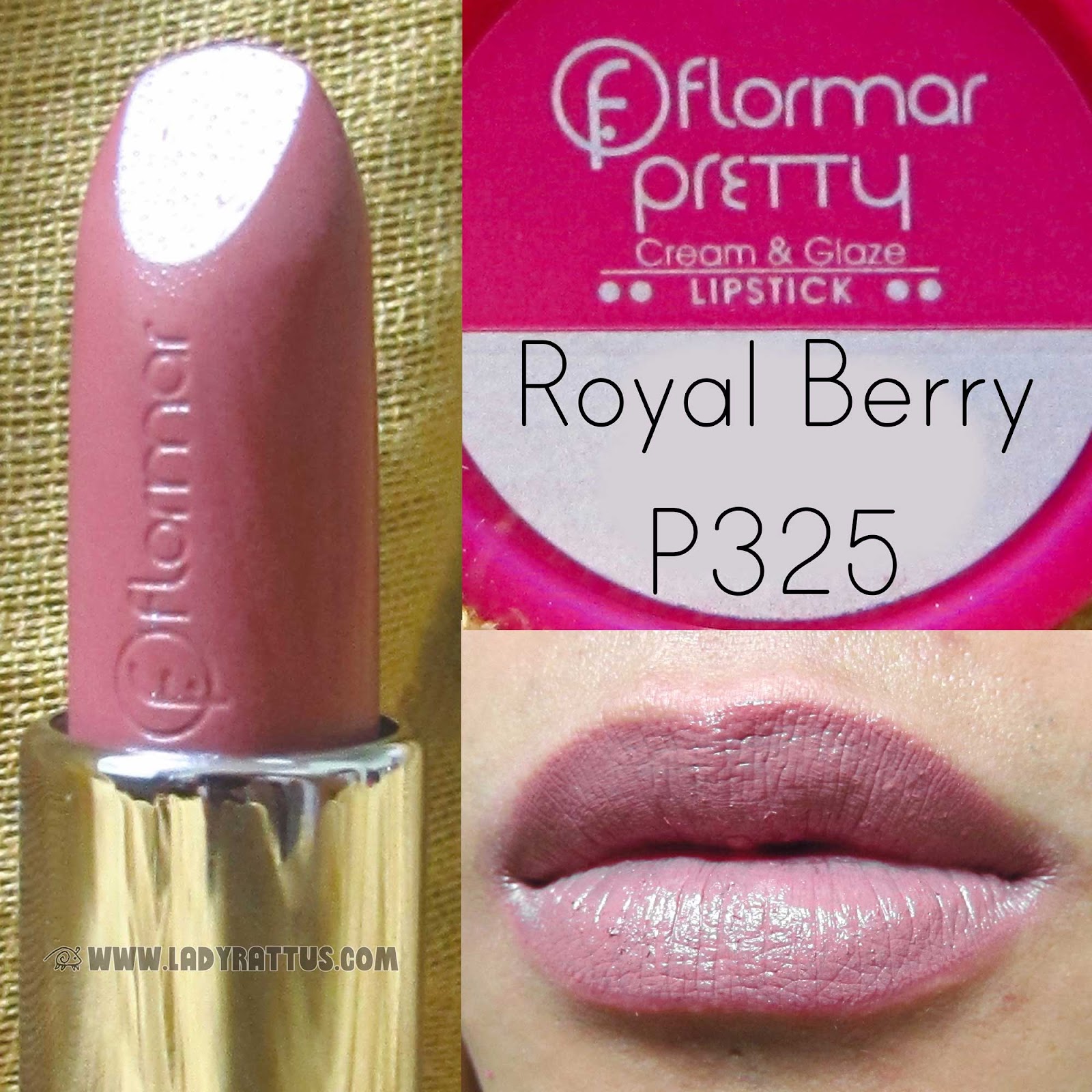 Flormar Cream/Glaze Lipstick in Royal Berry and Fiesta Red
