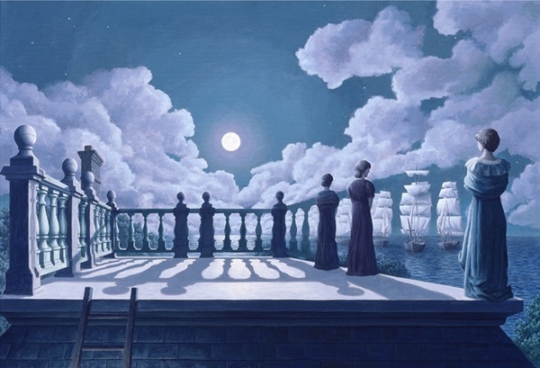 05-Widow-s-Walk-Rob-Gonsalves-Paintings-that-Reveal-Optical-Illusions-www-designstack-co