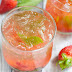 Strawberry Basil Bourbon Smash #cocktail #drinks