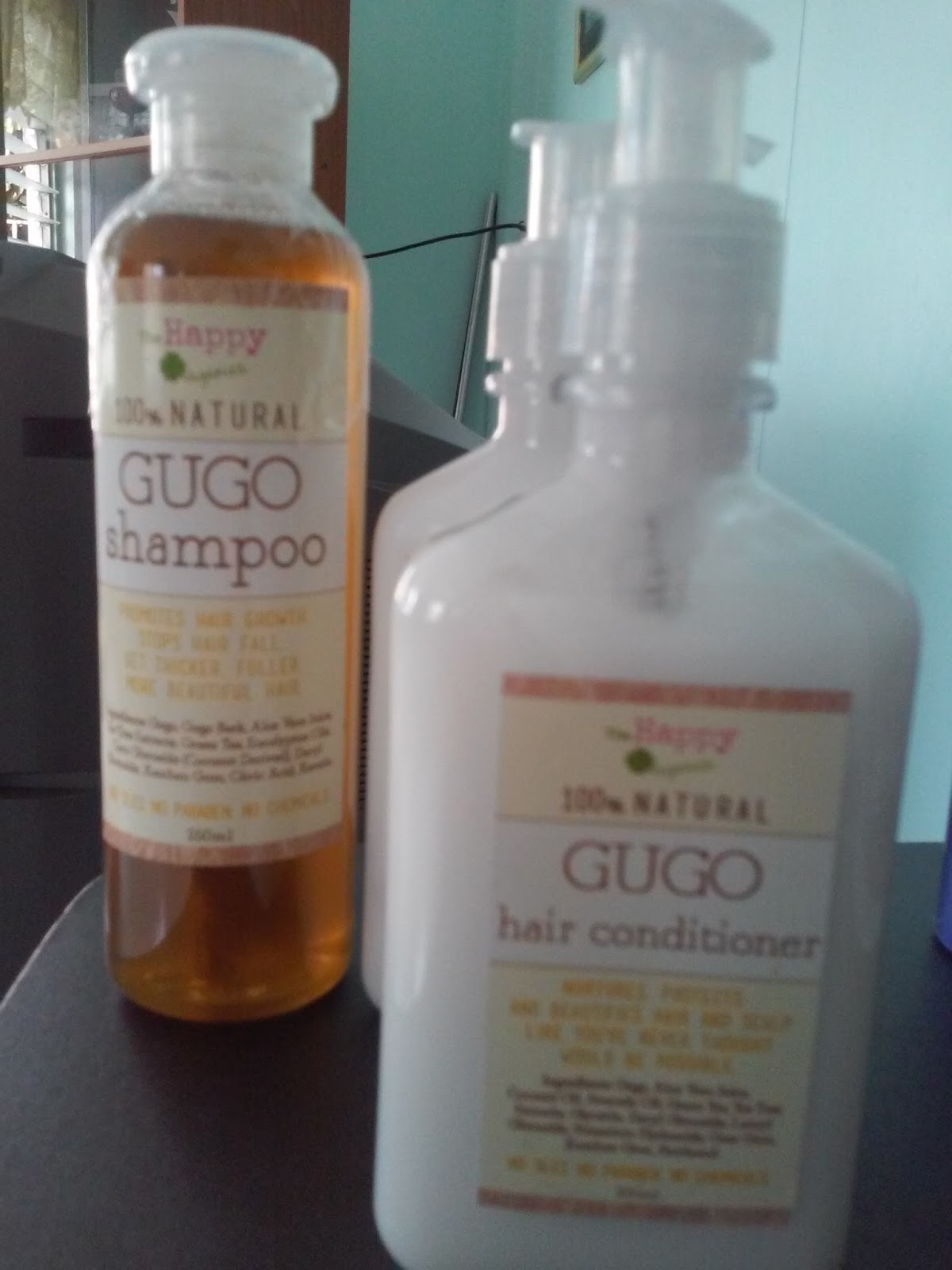 Gugo Shampoo and Conditioner My HG Haircare Product The Fat Foot