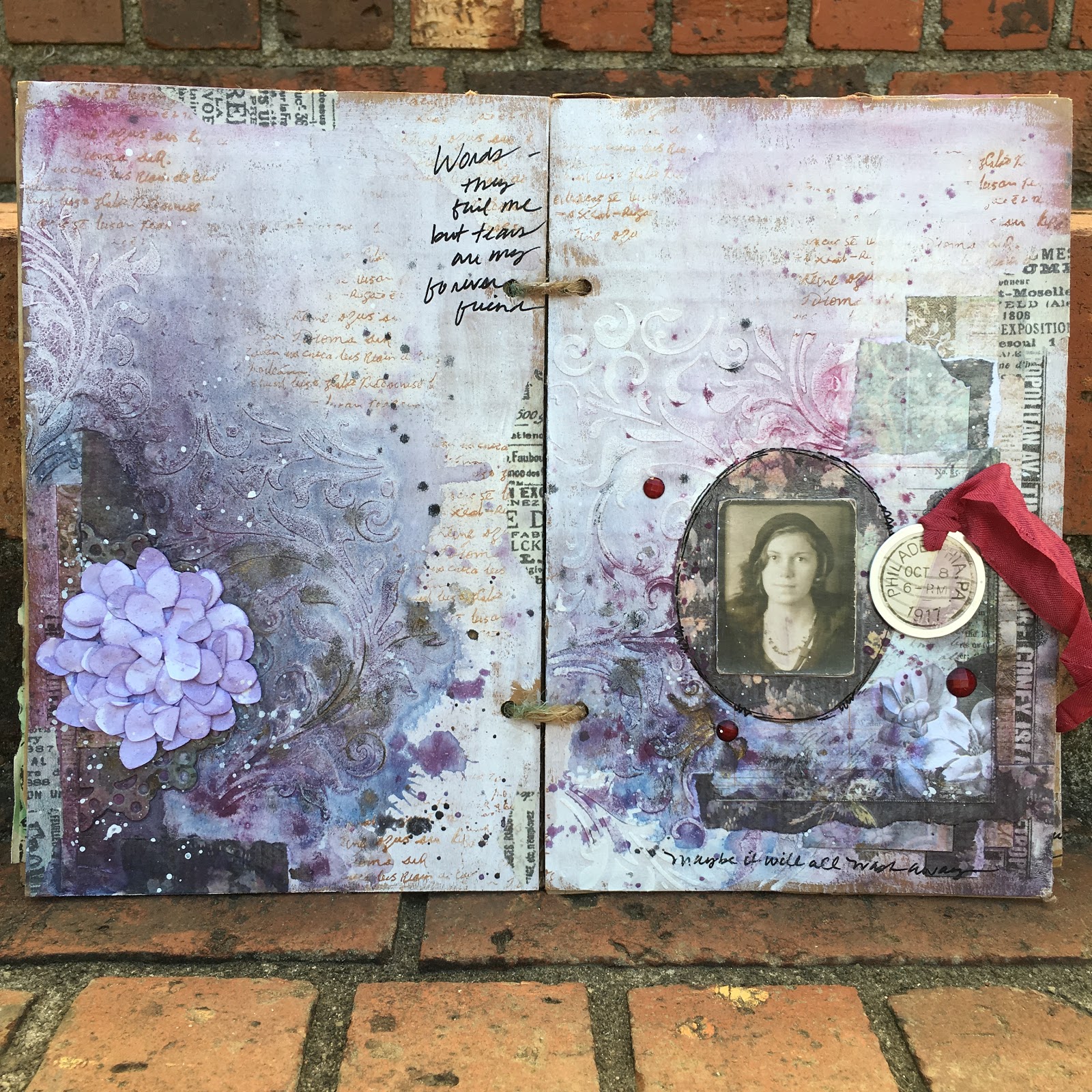 SewPaperPaint Making Stencils from Die Cuts for Mixed Media