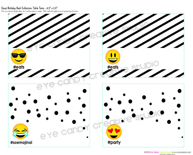 Eye Candy Creative Studio COLLECTION Emoji Birthday