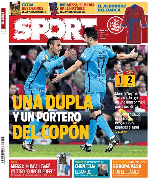 FC Barcelona, Sport: "Una dupla y un portero del copón"
