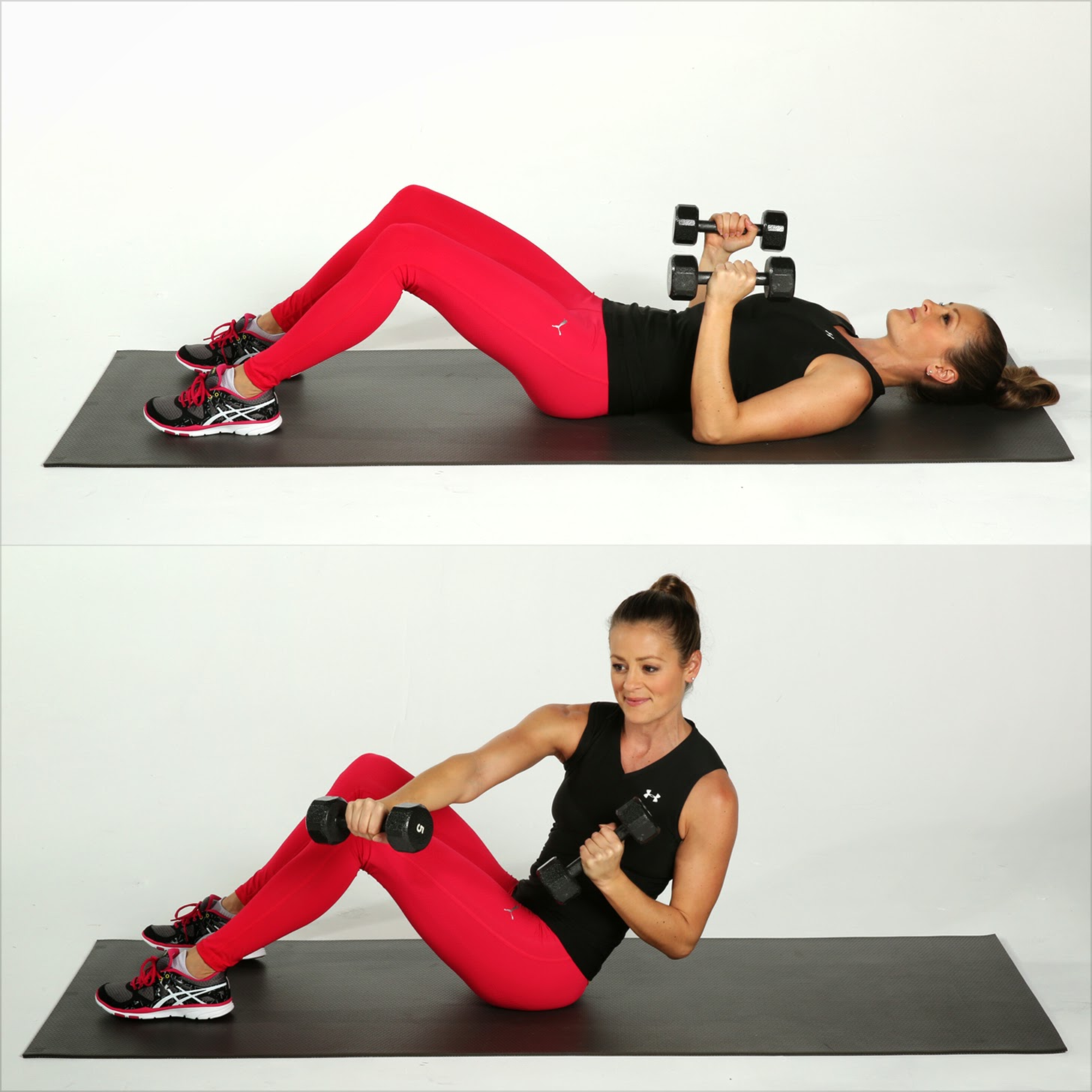 Dumbbell Crossover Punch Abs Workout iFitnessTrainer