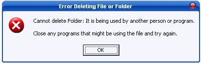 unlocker cannot delete annoying given such message ever windows had