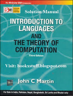 Introduction to Languages and the Theory of Computation Solution Manual 3rd Edition by John Martin