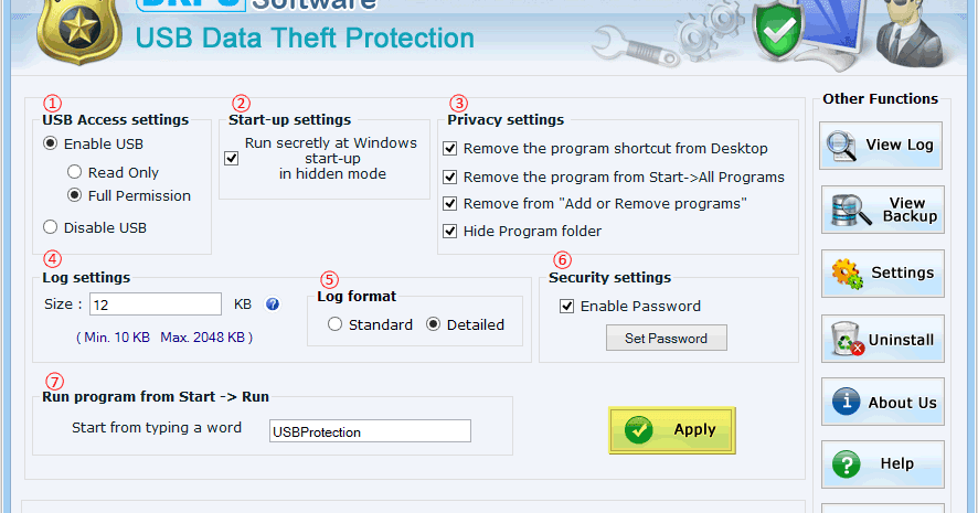 drpu usb data theft protection software